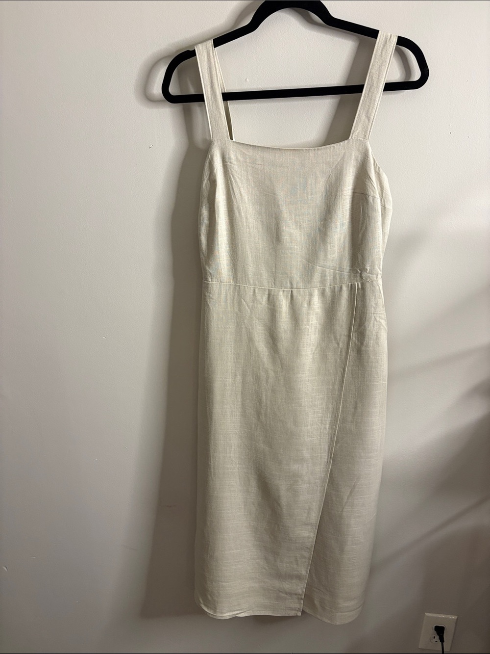 Nine West Ivory Square-Neck Midi Dress